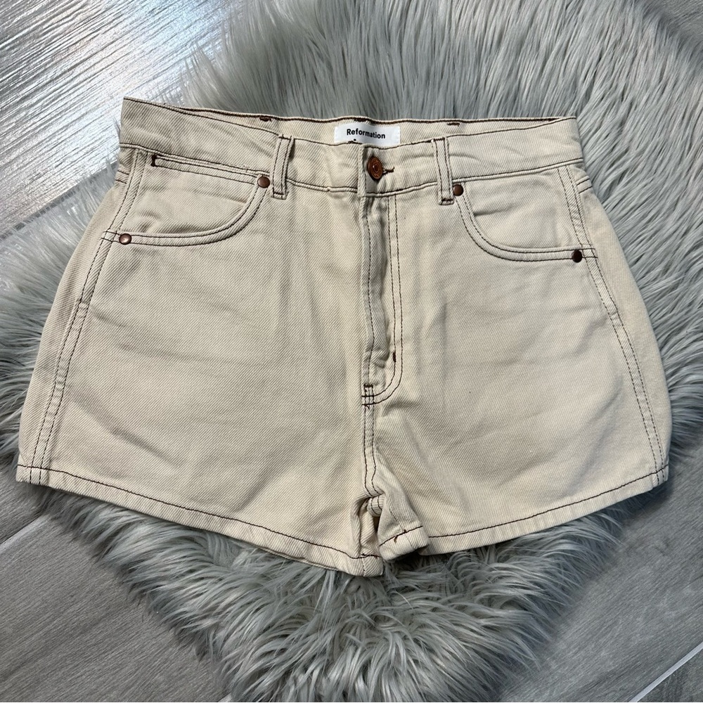 Reformation Jean Shorts
